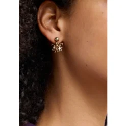 Corsage Gold-Tone Earrings-Seasalt Cornwall Fashion