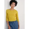 Easel Long Sleeve Top in GOTS-Certified Organic Cotton Jersey-Seasalt Cornwall Outlet