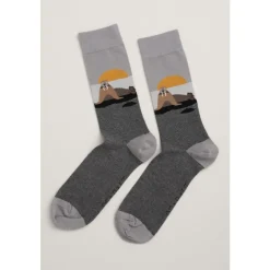 Men's Arty Organic Cotton Socks-Seasalt Cornwall New