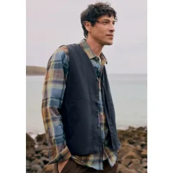 Men's Organic Cotton Metern Waistcoat-Seasalt Cornwall Fashion