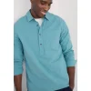 Men's Trevallack Organic Cotton Striped Shirt-Seasalt Cornwall Clearance