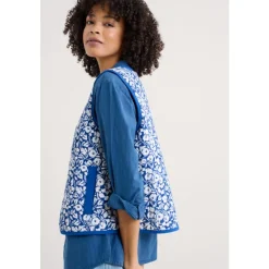 Samson Hill Organic Cotton Quilted Gilet-Seasalt Cornwall Fashion