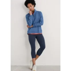 Sea Dance Cropped Leggings in GOTS-Certified Organic Cotton-Seasalt Cornwall Hot