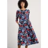 Wild Bouquet 3/4 Sleeve Midi Dress-Seasalt Cornwall Outlet